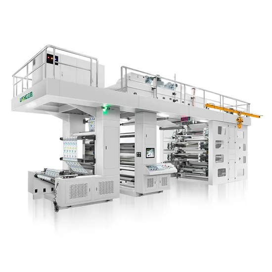 Tambour central automatique 6 couleurs film plastique Ci flexographique/machine d'impression flexo